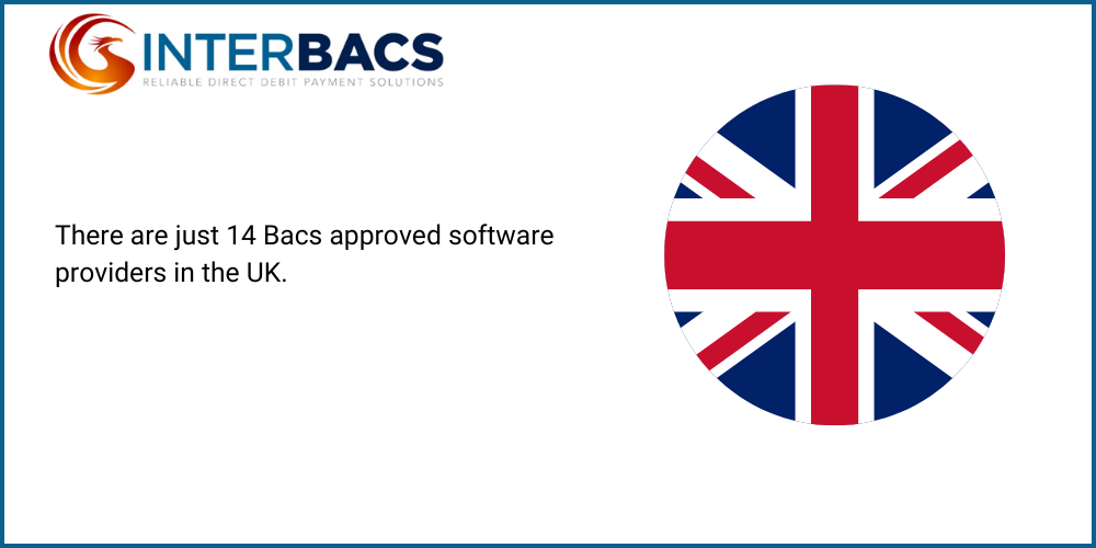 Infographics to show that There are just 14 Bacs approved software providers in the UK., for the blog post 5 ways bacs approved software providers help your business